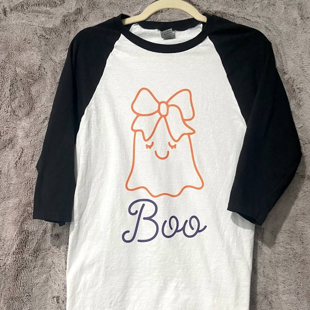 Boo & Hey Boo custom 3/4 fall Tees - Picture 3 of 8